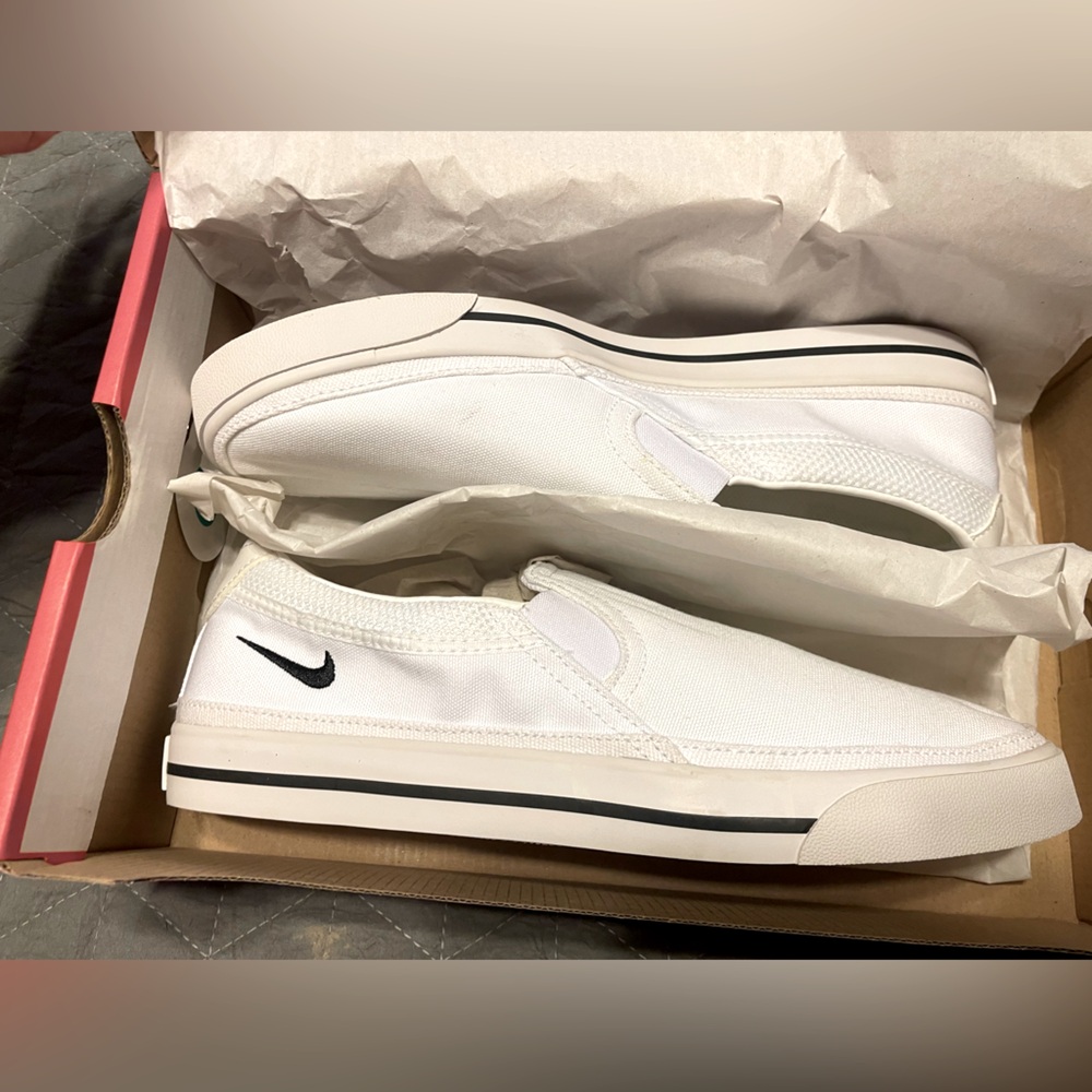 Womens Nike Court Legacy Slip On shoes.  Brand new, still in box.